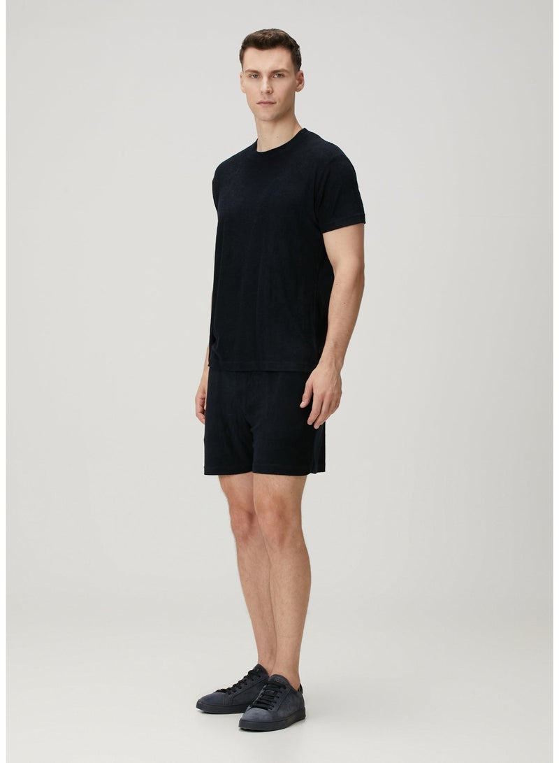 Simpleqloth | Muscle Up Fit: Dark Navy Modal Towel – Defining the Masculine Silhouette - Image 3